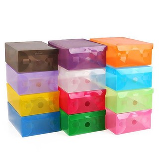 Bộ 10 hộp đựng giày dép trong suốt