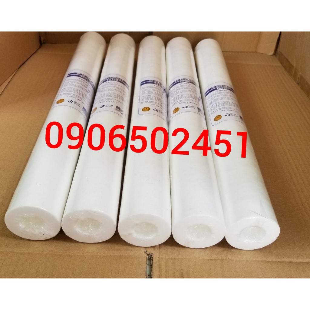 (Ảnh thật) Bộ 3 lõi lọc nước số 1 PP 20 inch tem chuẩn USA