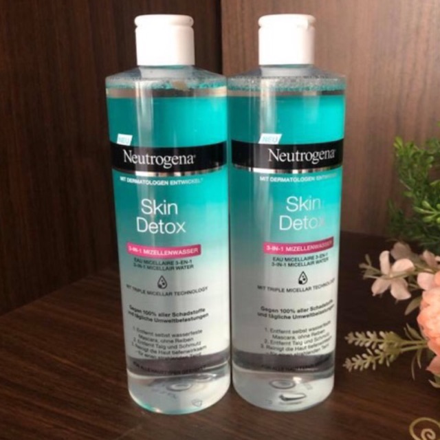 Nước tẩy trang thải độc cho da Neutrogena Skin Detox 3 in 1