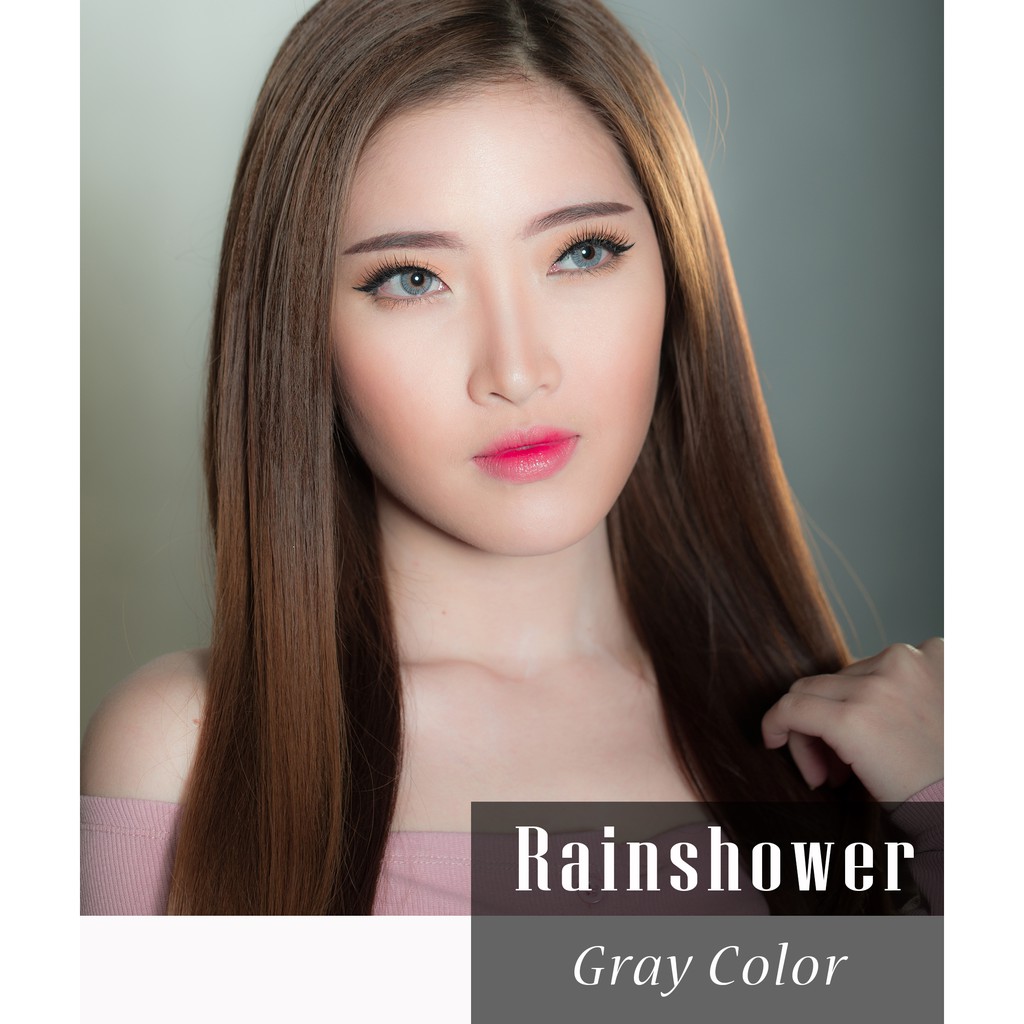 Kính áp tròng Rainshow Gray Hàn Quốc có độ ( 0.00 ~ 6.00)