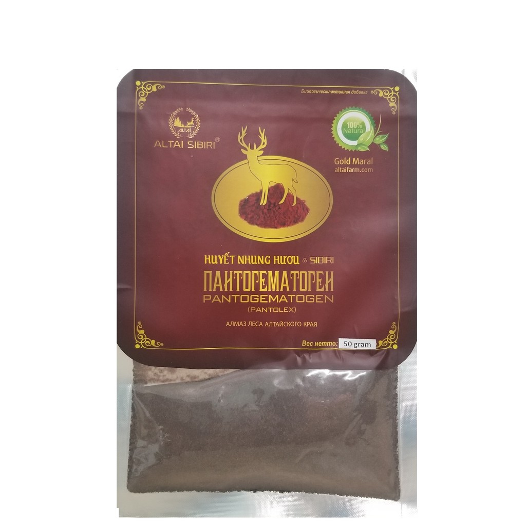 Huyết nhung hươu SIBIRI - Bổ máu, tái tạo hồng cầu, phục hồi sức khỏe (50g - 100g)