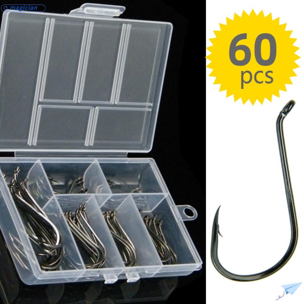 Set 60 Lưỡi Câu Cá Ba Lưỡi Bằng Thép Carbon Cao Cấp