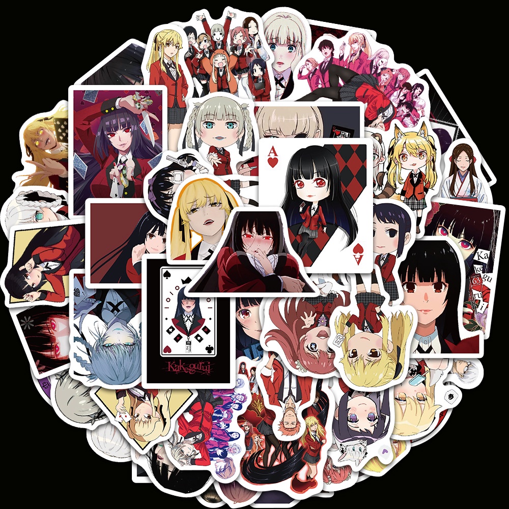 ❉ Kakegurui - Series 01 Anime Stickers ❉ 50Pcs/Set Jabami Yumeko DIY Fashion Doodle Decals Stickers