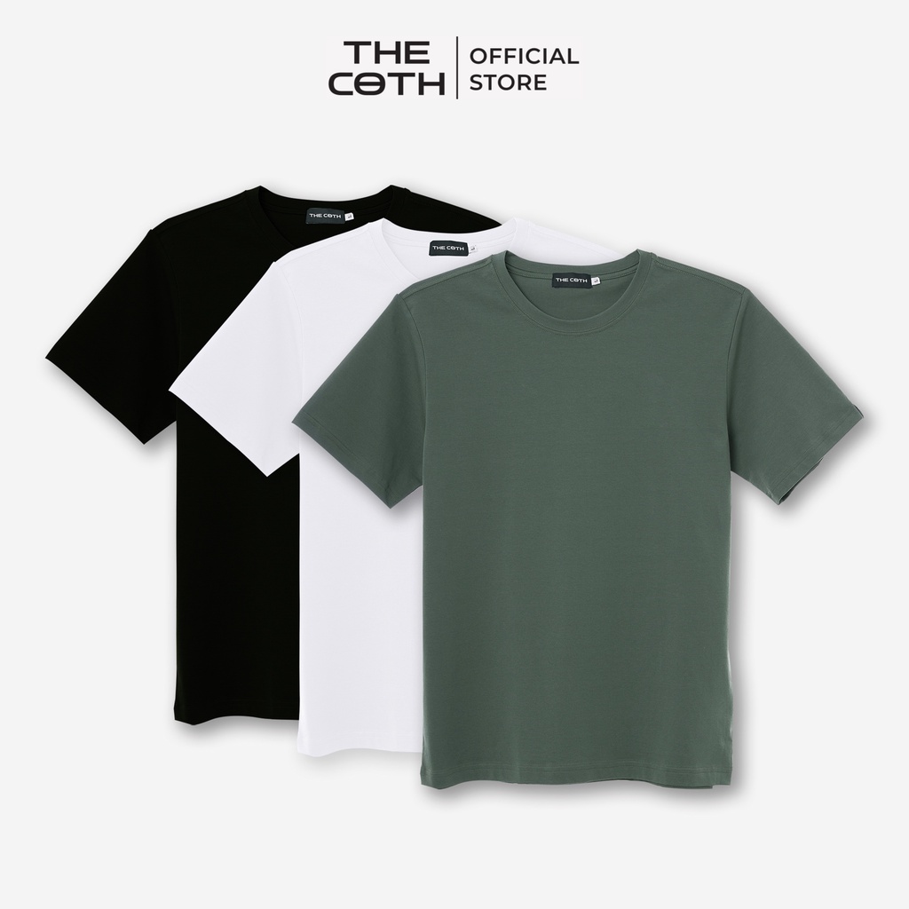 Áo Thun Unisex Basic Tee Phông Trơn Nam Nữ Tay Lỡ Oversize Form Rộng The Coth U1010