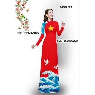 Áo dài ngôi sao vàng, nhận đồng phục áo dài cờ đỏ sao vàng - Áo Dài Hà Nội