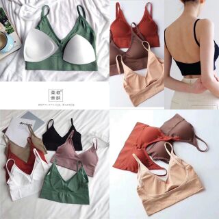 Áo Bra tăm hở lưng chữ U, áo bra 376,áo bra tặng kèm đệm mút