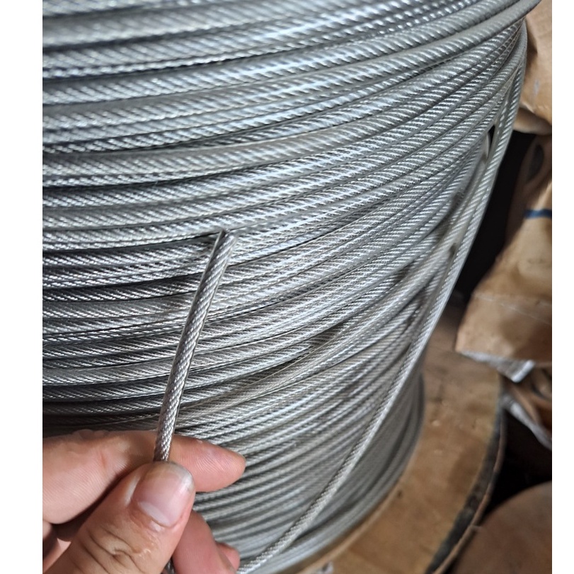 CÁP INOX 304 BỌC NHỰA LÊN 4LI DÀI TỪ 1 - 1000 MÉT
