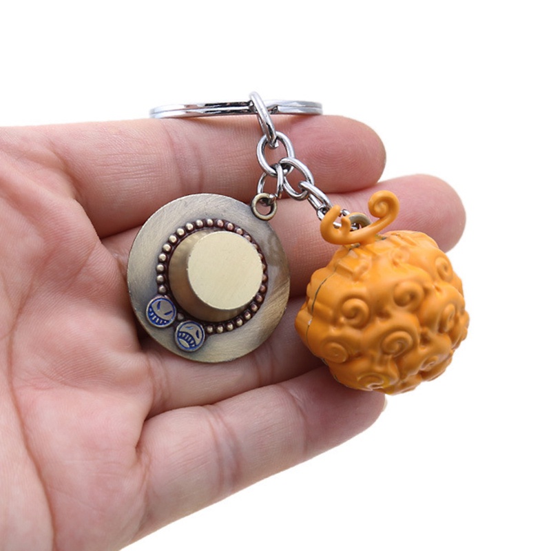 Ygt Set Hai Móc Khóa Hình Trái Cây Ác Quỷ Trong One piece Bằng Cao Su