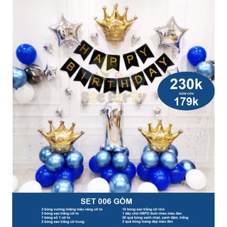 Set bóng bay trang trí sinh nhật cho bé trai