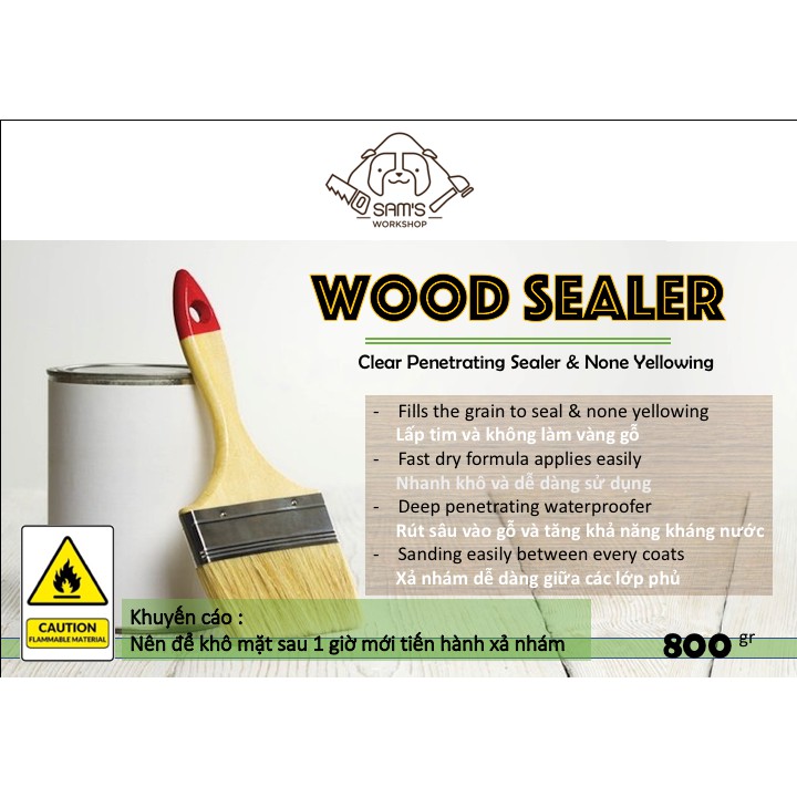 Wood Sealer - Keo lấp tom gỗ