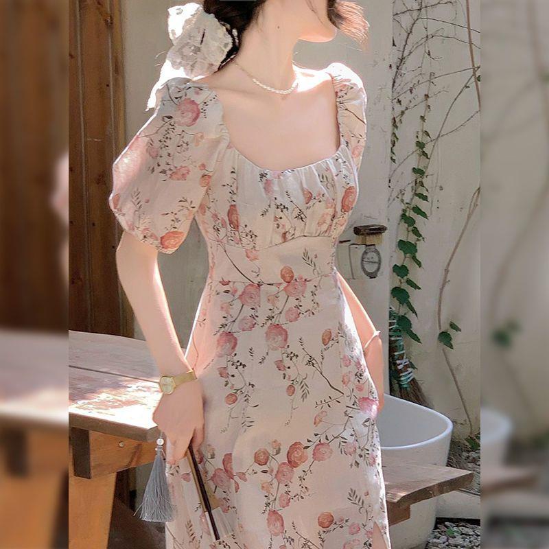 Đầm Hoa Dáng Ôm Thời Trang Mùa Hè Pháp 2022 Mới