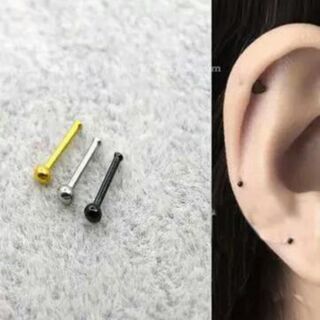 Bông tai giữ lỗ, giấu lỗ inox