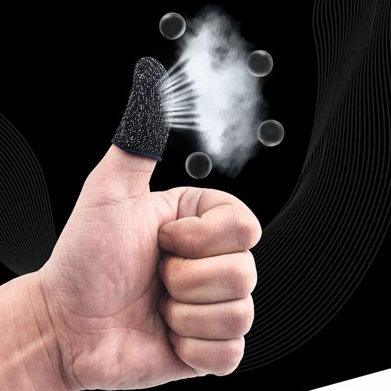 Găng tay Cotton Siêu Mỏng Thoáng Khí Chống Mồ Hôi Bảo Vệ Ngón Tay Chơi Game