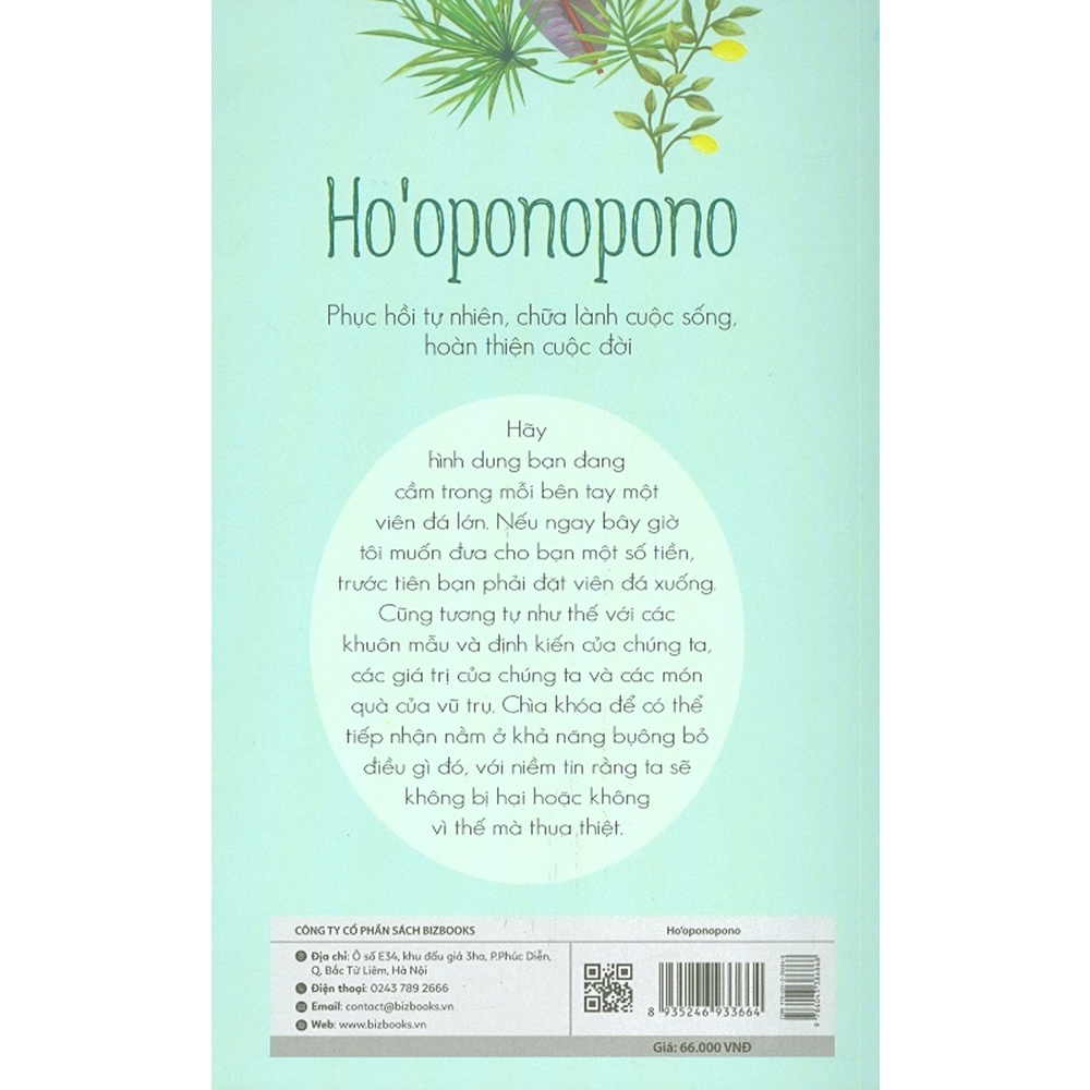 Sách - Ho'Oponopono - Phục Hồi Tự Nhiên, Chữa Lành Cuộc Sống, Hoàn Thiện Cuộc Đời