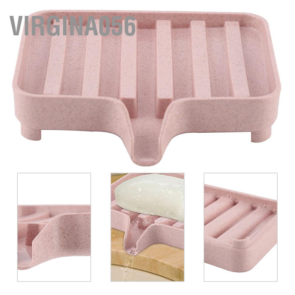 Virgina056 Virgina056 Rơm lúa mì Xà phòng Bọt biển Hệ thống thoát nước Hộp lưu trữ Phòng tắm Nhà bếp