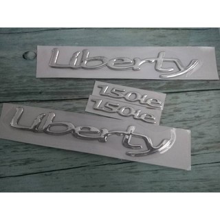 Bộ tem decal chữ nổi liberty