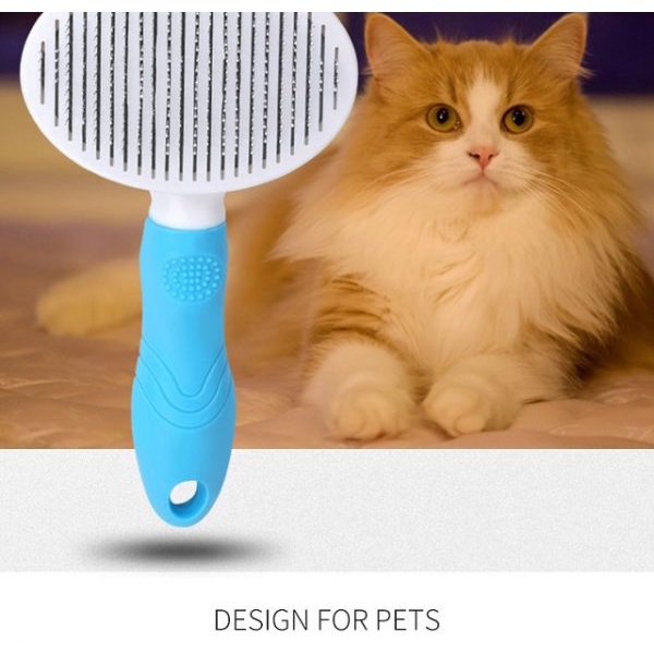 Lược chải lông cho chó mèo có nút bấm lấy lông chết thông minh Kún Miu Petshop