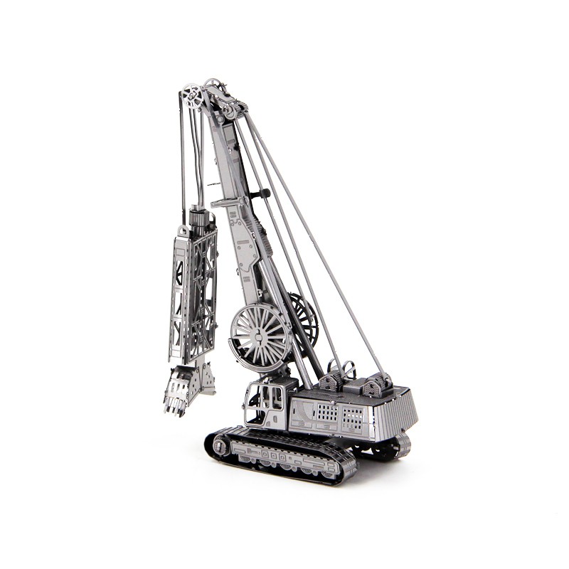 Mô Hình Lắp Ráp 3d Xe Thi Công Tường Vây