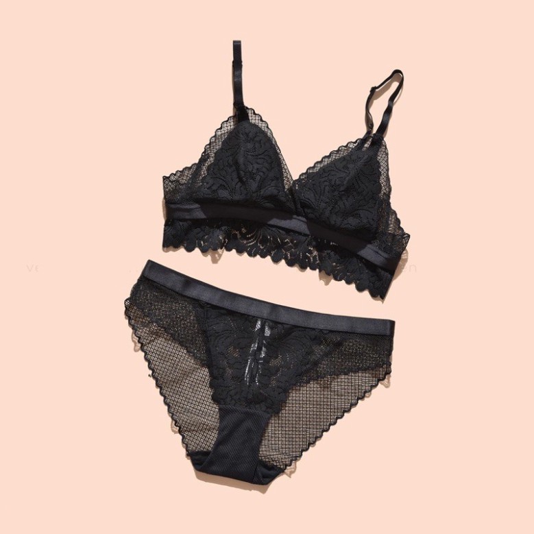 Bộ Đồ Lót Bra Mỏng Không Gọng Hoa Cúc Siêu Mềm Mỏng Nhẹ Nhàng, Màu Sắc Pastel Cực Xinh Mã EBB24