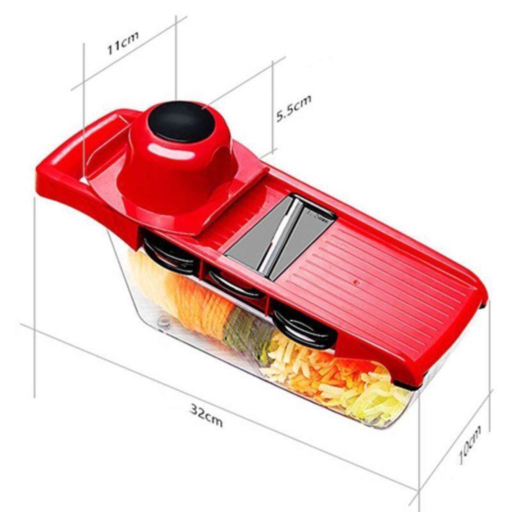 Máy cắt rau củ 10 trong 1 với lưỡi thép không gỉ