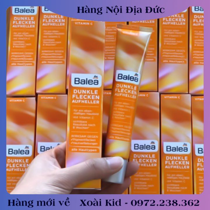 [auth] Kem sáng da, mờ thâm Balea Dunkle Flecken Aufheller 50ML -Nội địa Đức Đủ Bill [Hot]