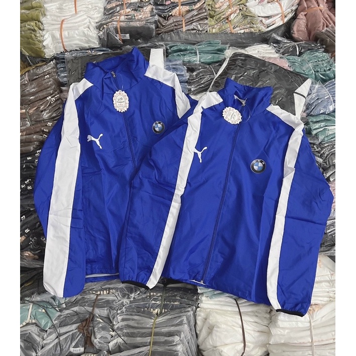 Áo khoác dù cặp hai lớp cổ trụ