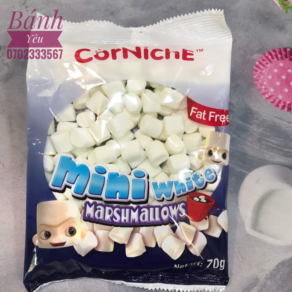 Combo kẹo xốp Marshmallows tự chọn nhiều hương vị màu sắc