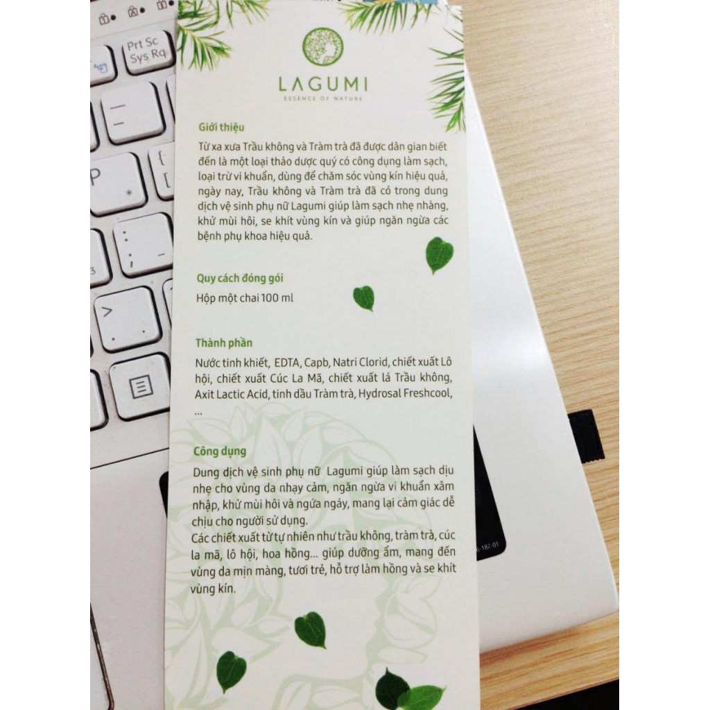 ⭐⭐⭐ CHÍNH HÃNG - Dung dịch vệ sinh phụ nữ Lagumi Trầu Không Tràm Trà 100% thiên nhiên