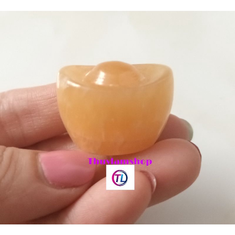 Thỏi vàng đá hoàng long phong thủy đặt bàn thờ Thần tài, làm hủ tụ Bảo Bồn, sưu tầm