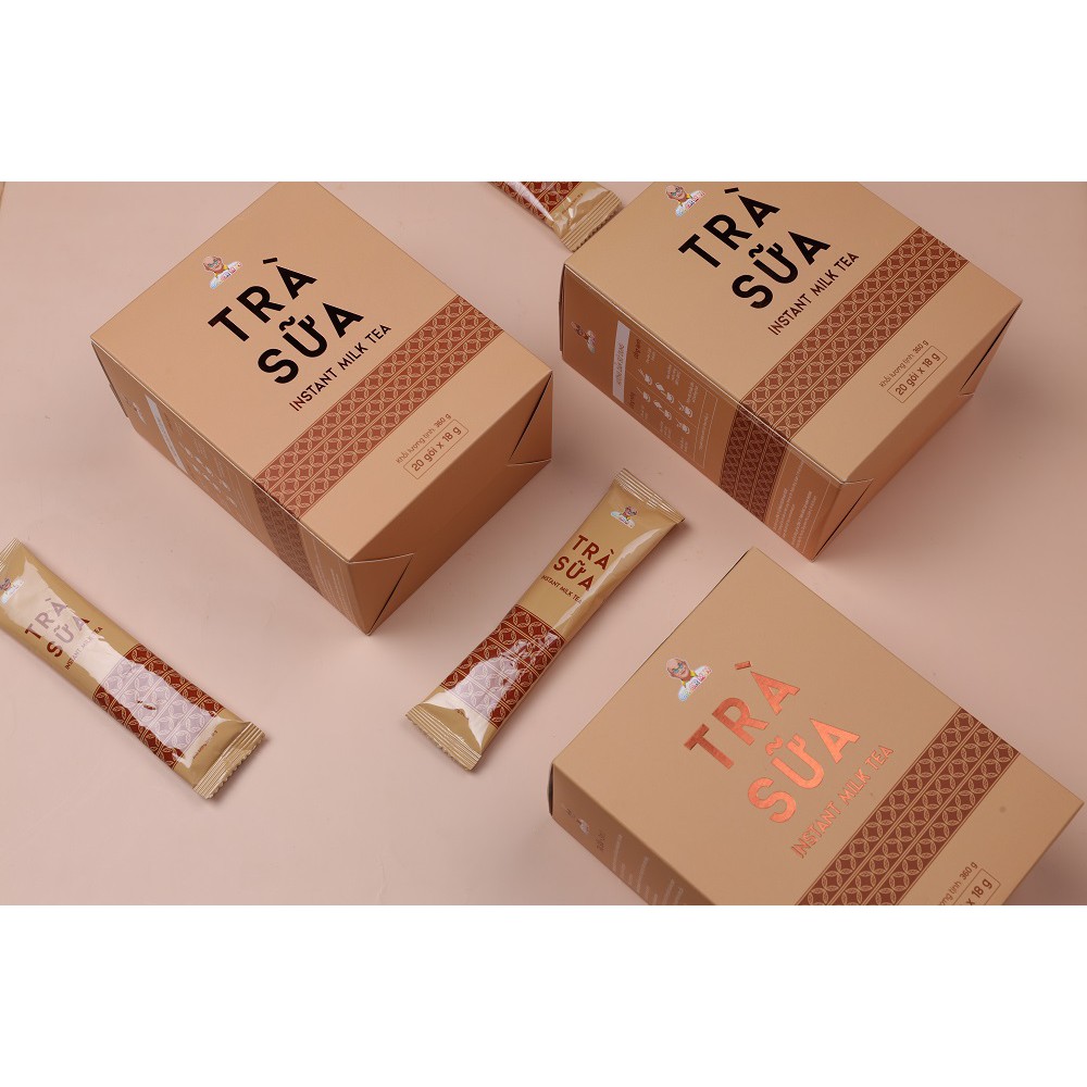 Trà Sữa Hòa Tan Color Man set 20 gói với thành phần bột kem béo cao cấp, trà đen sấy khô chuyên dùng pha trà sữa | BigBuy360 - bigbuy360.vn