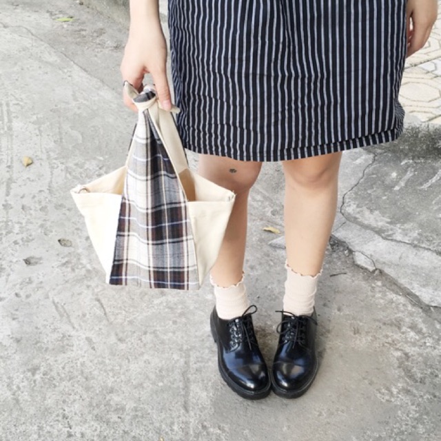 Knot Bag - hoạ tiết caro ptitepluie