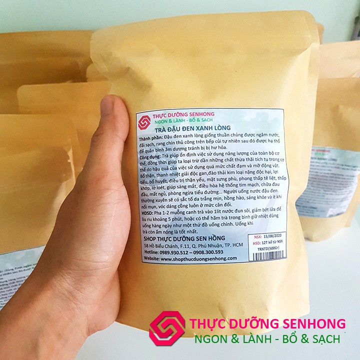 Trà đậu đen xanh lòng (500gr) rang củi theo phương pháp thực dưỡng Ohsawa | BigBuy360 - bigbuy360.vn