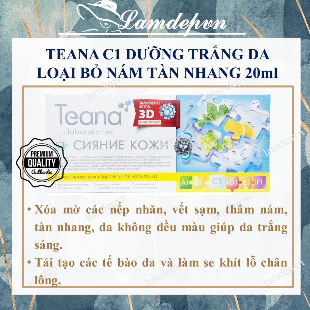 Collagen Teana C1. Loại bỏ thâm sạm nám, dưỡng trắng mịn da