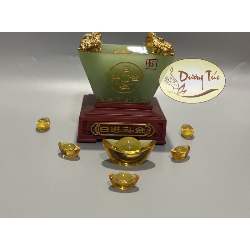 Bát Tụ Bảo ( Tụ Bảo Bồn , Hũ Vàng ) Bằng Ngọc, Chiêu Tài Lộc Phong Thuỷ