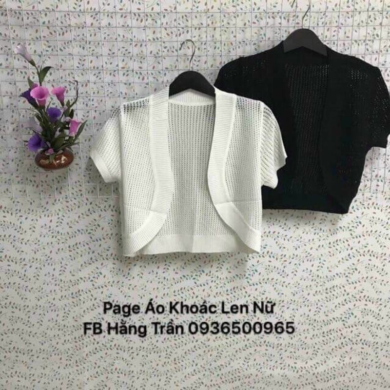 Áo Khoác Len Nhẹ Nữ Mặc Váy/Đầm. Áo Khoác Len Nữ [Hình Ô Nhỏ]