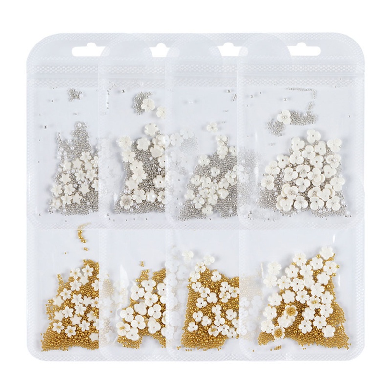 Hạt Thép Hình Hoa Mini Trang Trí Móng Tay Nghệ Thuật