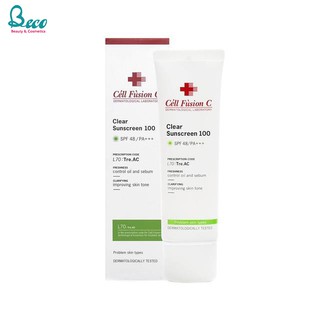 [Mã SKAMLTSM9 giảm 10% đơn 99K] Kem Chống Nắng Cell Fusion C Clear Sunscreen 100 SPF 48+/PA+++ 50ml