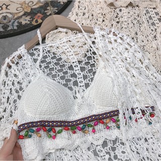 💥18- Set bộ bikini đi biển len móc 3 món siêu hót ( có bán rời)