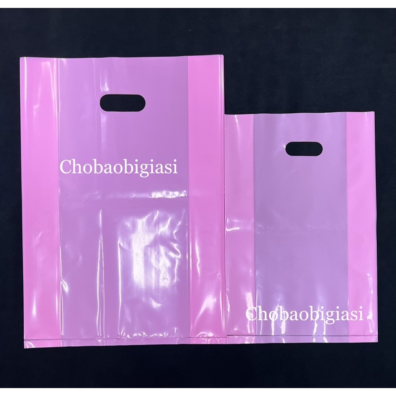 {1kg/size} Túi PE xoài màu hồng dâu  loại tốt bóng đẹp, dẻo dai, dày dặn chắc chắn,  chịu lực tốt (sp y hình)