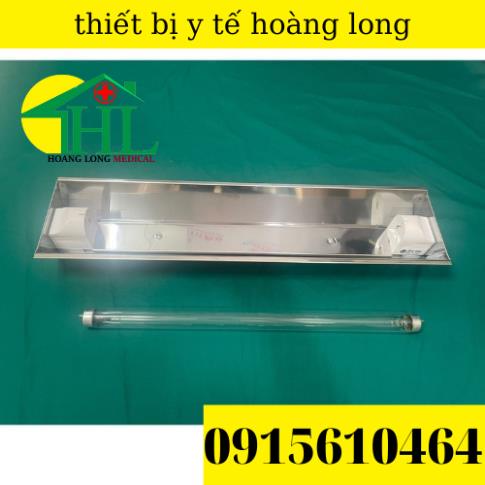 [Com Bo Máng + Bóng UV 45cm ] Đèn Cực Tím Diệt Khuẩn Không Khí - Inox