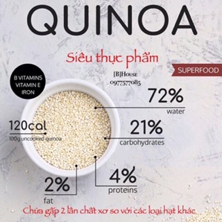 HẠT DIÊM MẠCH/ QUINOA HỮU CƠ 500G