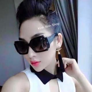 Kính râm Mắt vuông gọng bản dày Thời trang