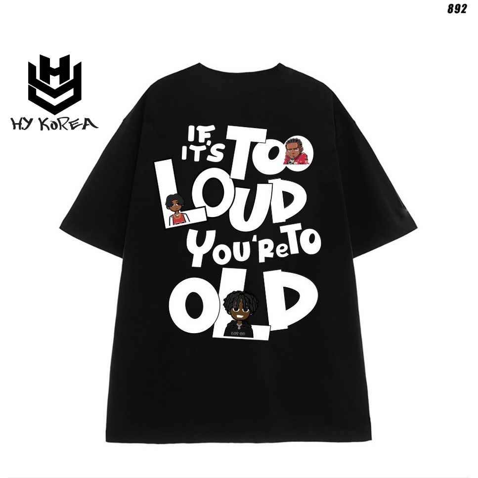 Áo phông tay lỡ form rộng unisex To Loud 892 HY KOREA