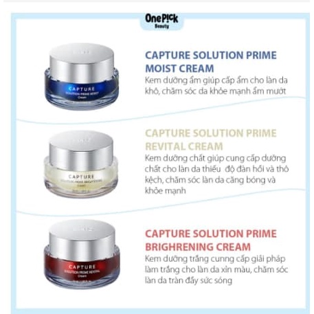 Kem dưỡng da AHC CAPTURE SOLUTION PRIME CREAM 50ML phục hồi vấn đề da cấp ẩm bổ sung dưỡng chất làm trắng giảm nếp nhăn