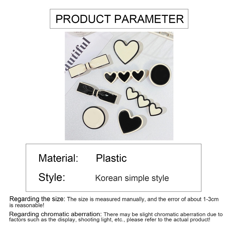 Kẹp Tóc Nữ Thiết Kế Đơn Giản Đáng Yêu