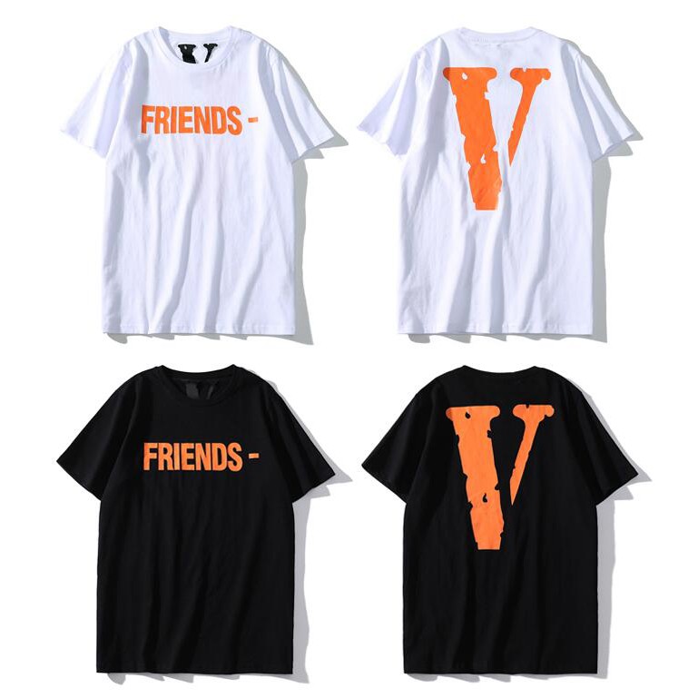 Áo Thun Tay Ngắn In Chữ Vlone