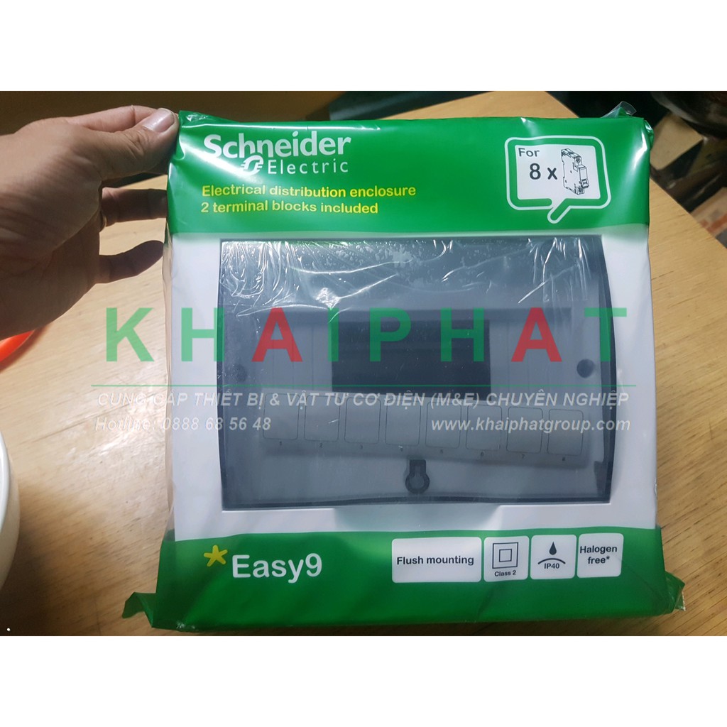 TỦ ĐIỆN NHỰA ÂM TƯỜNG 4 8 12 ĐƯỜNG, MODULE, TÉP E9 EZ9E108S2F EZ9E112S2F SCHNEIDER CHÍNH HÃNG - KHẢI PHÁT ELECTRIC