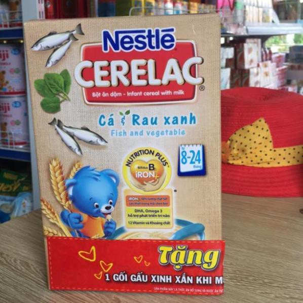 Bột ăn dặm Cerelac Nestle cá và rau xanh dành cho bé loại 200g