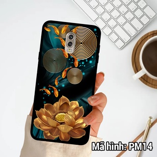 Ốp điện thoại Samsung J7 PRO/J7 PLUS chất liệu KÍNH tráng gương in hình hoa sen phong thủy ,ốp lưng bền đẹp