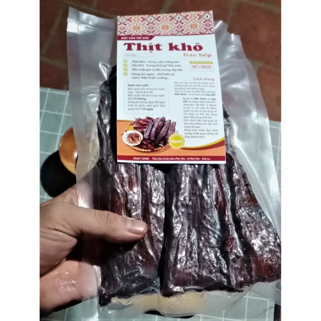 Thịt khô gác bếp Đặc Sản Tây Bắc Sơn La - 250g | BigBuy360 - bigbuy360.vn